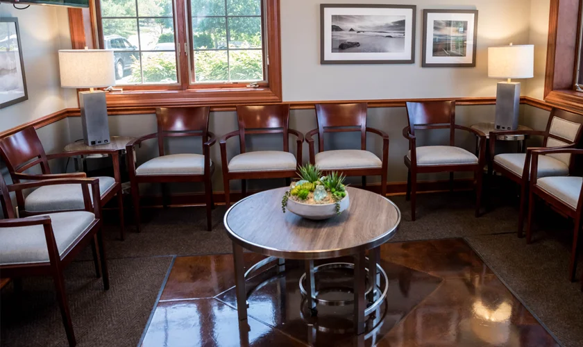 The waiting room at Southwest Dental Group